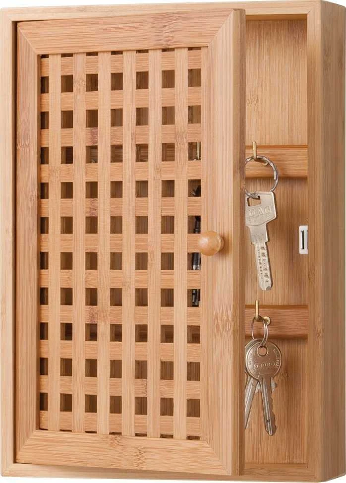 Zeller Bamboo Raktų spintelės dėklas, laikiklis Bambuko raktas