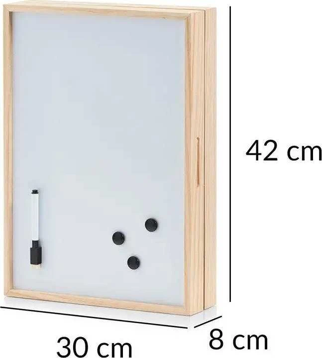 Spintelė raktams, magnetinė lenta, 30x8x42 cm, ZELLER