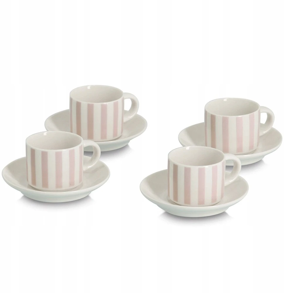 Zeller Rinkinys filiżanek do espresso su talerzykami , 70 ml