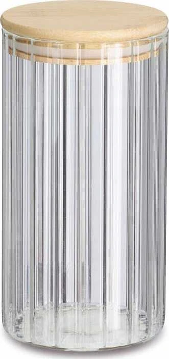 Zeller GROOVES stiklainis su bambukiniu dangteliu, 800 ml