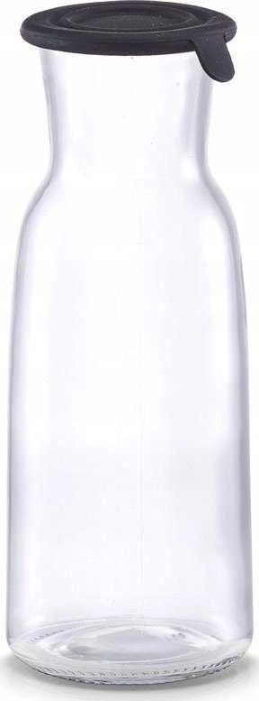 Zeller Stiklinis dekanteris su silikoniniu dangteliu, stiklainis, ąsotis, 700 ml, juodas