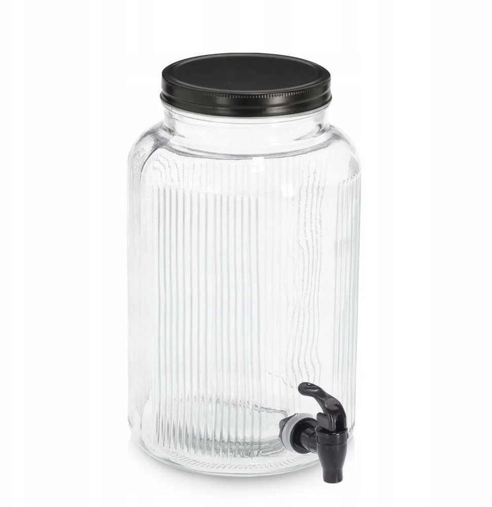 Zeller Stiklinis indas su čiaupu KITCHEN ESSENTIALS, 3900 ml