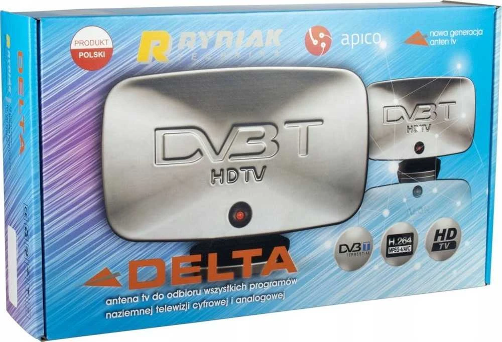 „Zelmart RTV“ antena DVB-T 2 viename išorinė ir vidinė antena „Delta“ lenkų gamintojas