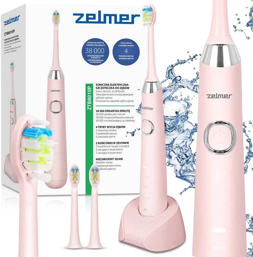 Dantų šepetėlis Zelmer ZTB8010P rožinė