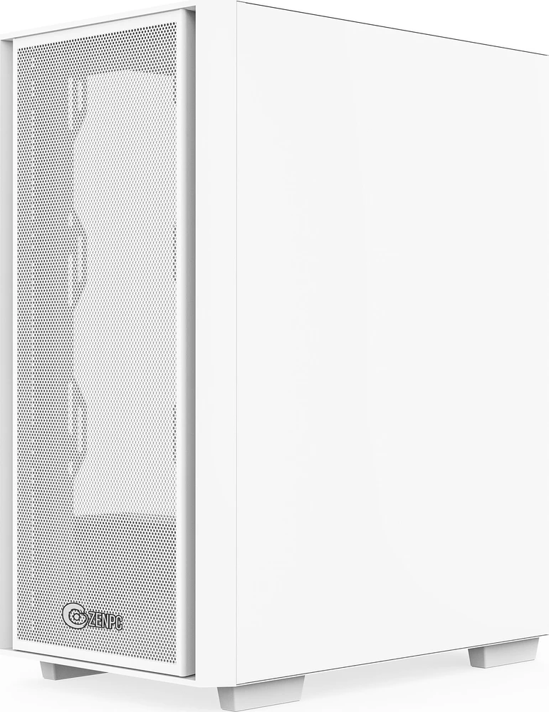 Korpusas Zenpc Z1 Mesh Glass 4x P12 PWM PST ARGB Baltas (ZEN.MHA.01.WH.4A)