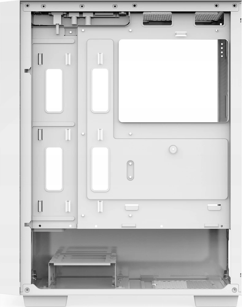 Korpusas Zenpc Z1 Mesh Glass 4x P12 PWM PST ARGB Baltas (ZEN.MHA.01.WH.4A)