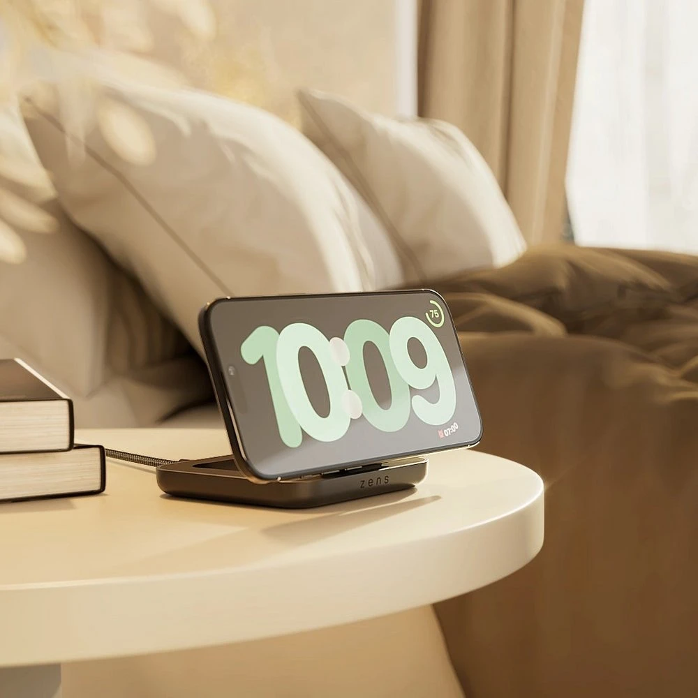 ZENS MAGNETIC NIGHTSTAND CHARGER Juodas
