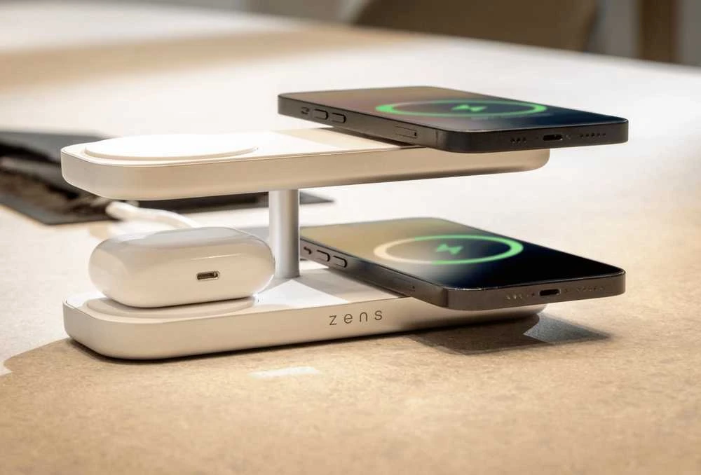 ZENS QUATTRO WIRELESS CHARGER PRO 4 Baltas