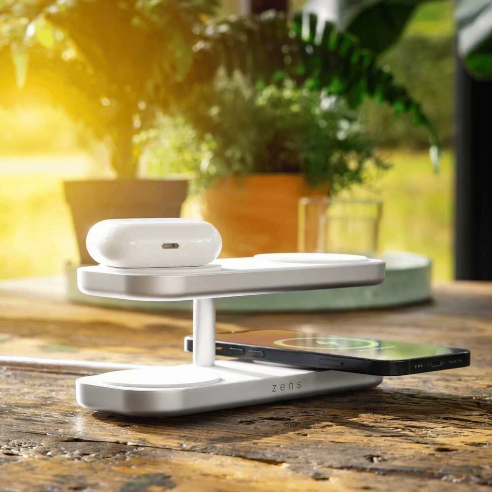 ZENS QUATTRO WIRELESS CHARGER PRO 4 Baltas
