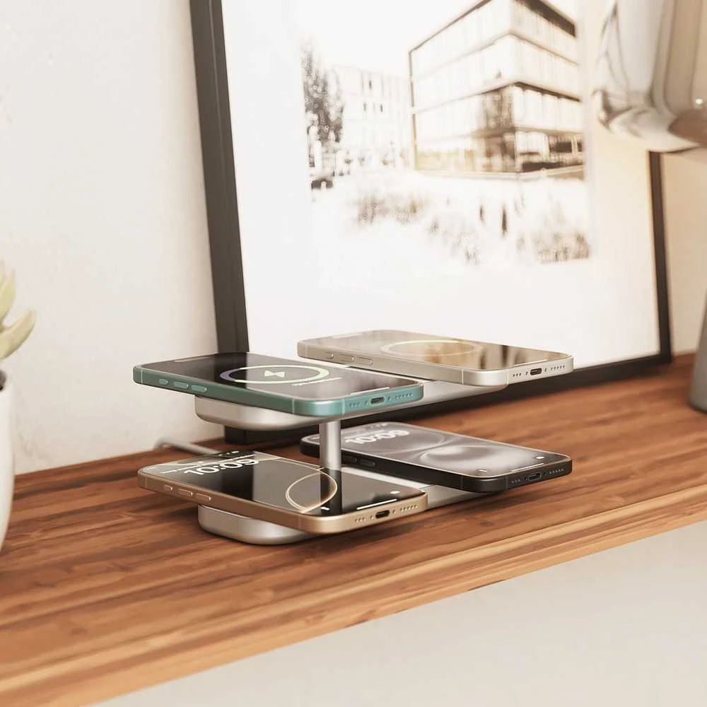 ZENS QUATTRO WIRELESS CHARGER PRO 4 Baltas