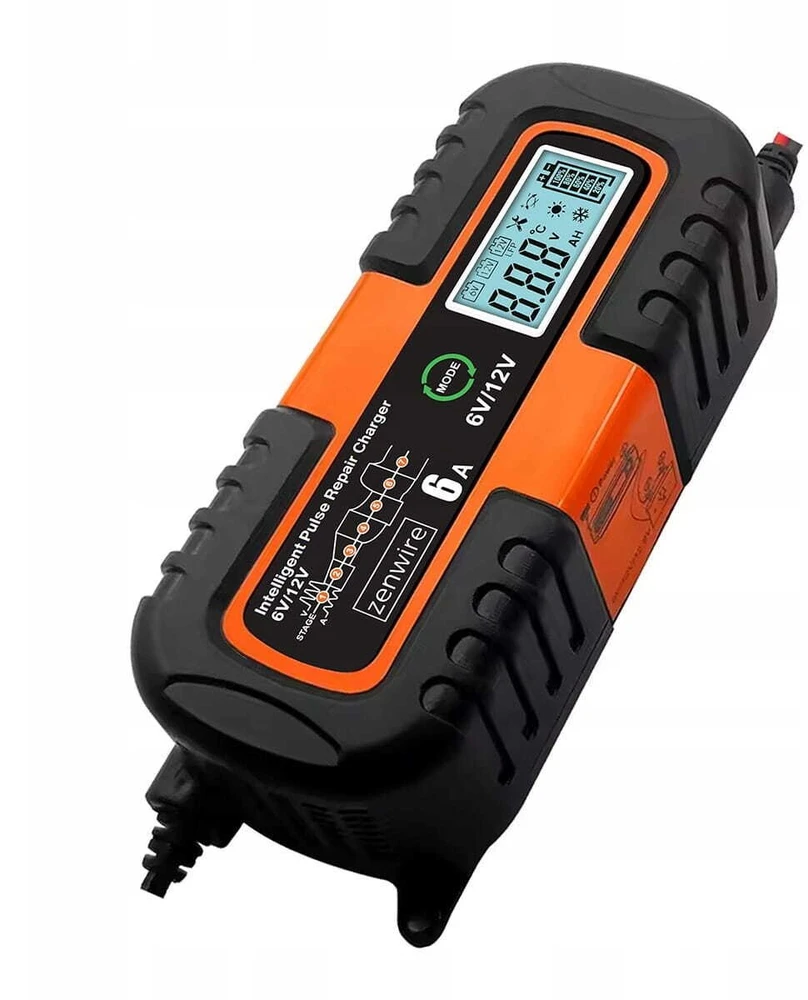Zenwire Automobilio akumuliatoriaus įkroviklis su remonto funkcija AGM 6V 12V JMD-6S