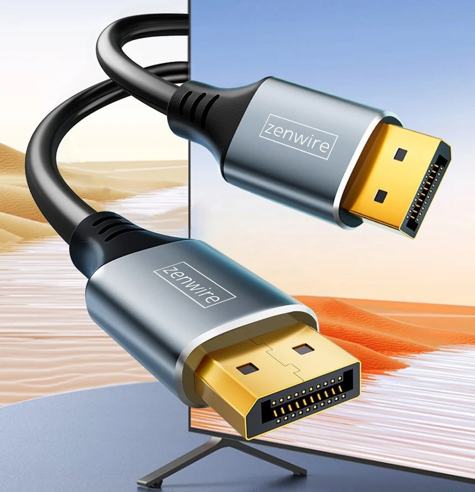Zenwire Laidas DisplayPort 1.4 2K 4K 144Hz 8K 60Hz, skirtas TV, kompiuteriui, monitoriui, 3 m