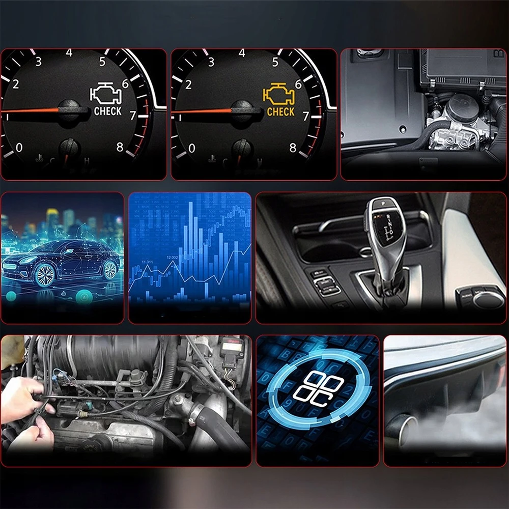 Sąsajos testeris Diagnostinis skaitytuvas OBD2 ELM327 CAN Zenwire V620