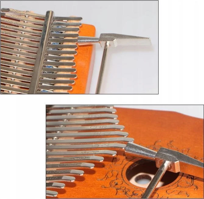 Usorteret Zenwire Kalimba Instrument Afrykański Pianino Zanza Mbira 17 klawiszowa Drewniana Brązowa K-01 (1014354012)