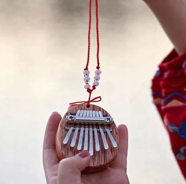 Zenwire Mini Kalimba medinis raudonmedžio Kalimba K04