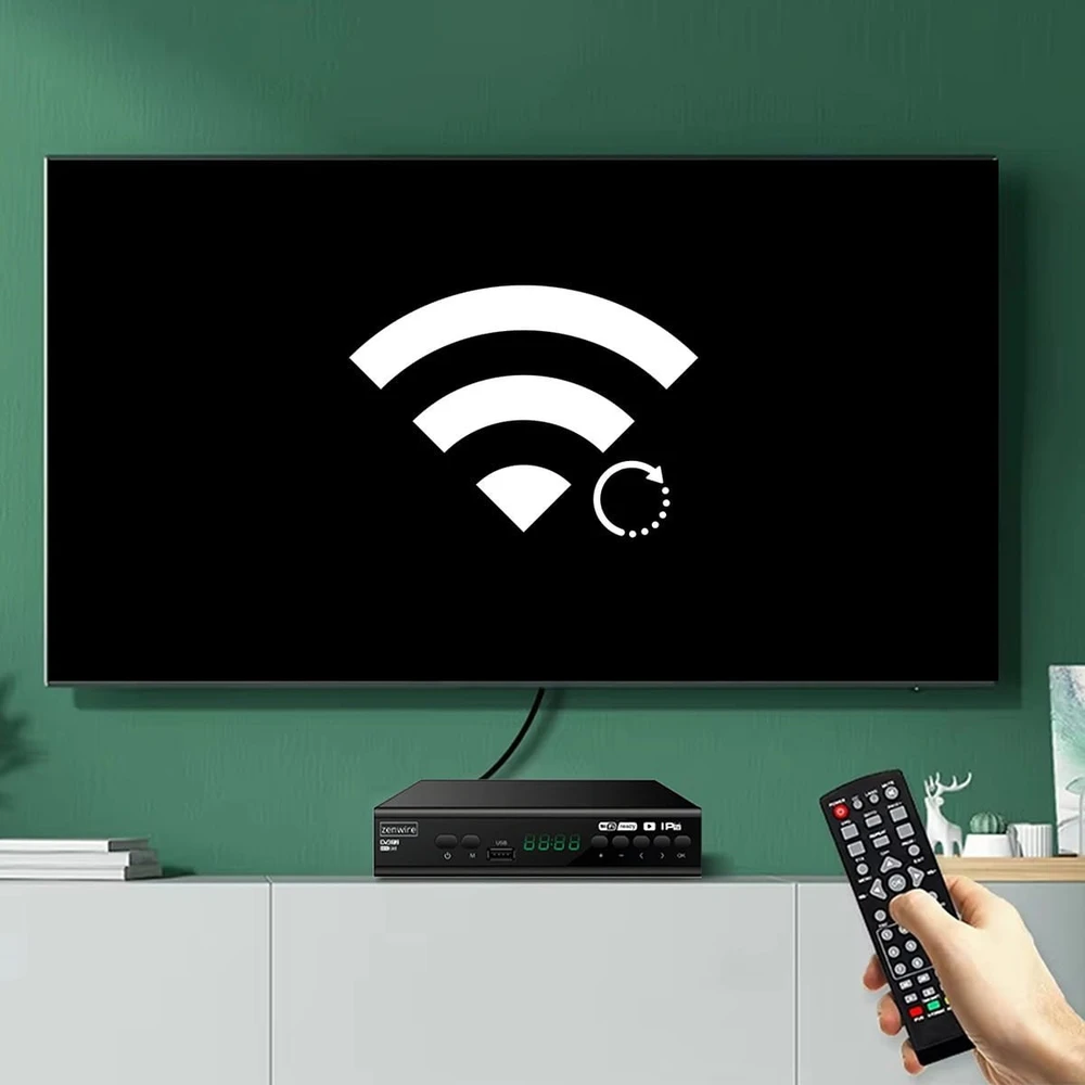 Usorteret Palydovinės televizijos dekoderio imtuvas DVB-T2 HEVC H.265 „Full HD“ antžeminė televizija su USB laidu DVB-T2-001
