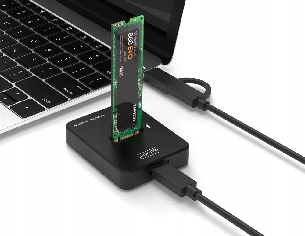 Nezatříděno Zenwire SSD Caddy M2 NVME/SATA adapterio disko Caddy M.2 USB-C 10GB/s Zenwire
