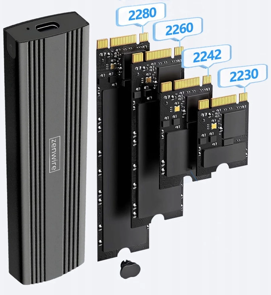 Kieszeń Zenwire M.2 NVMe - USB-C/USB 3.0 (BS-M6N)