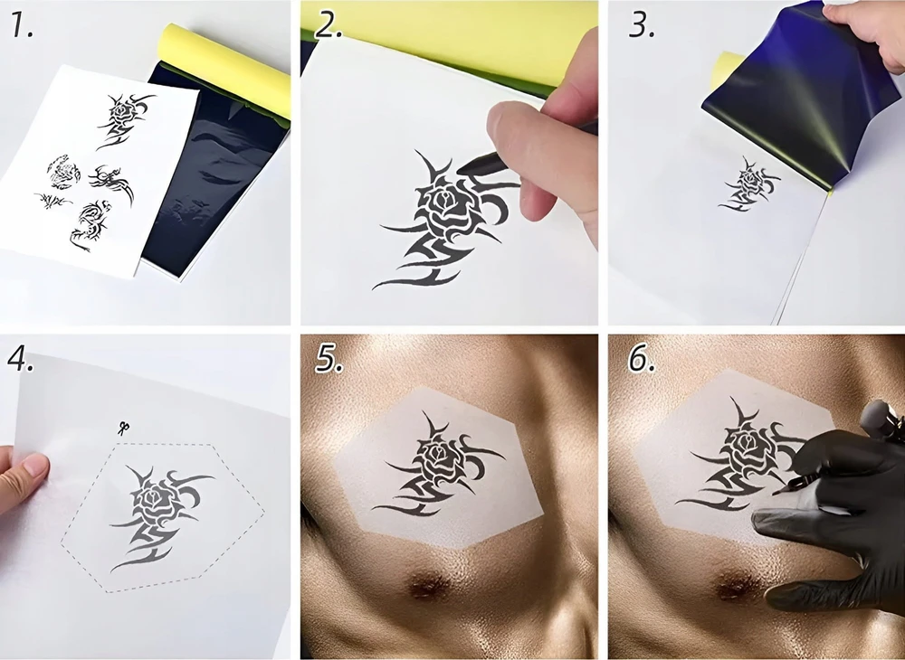 „Zenwire“ terminis tatuiruočių popierius A4 formato terminiams spausdintuvams, 100 lapų