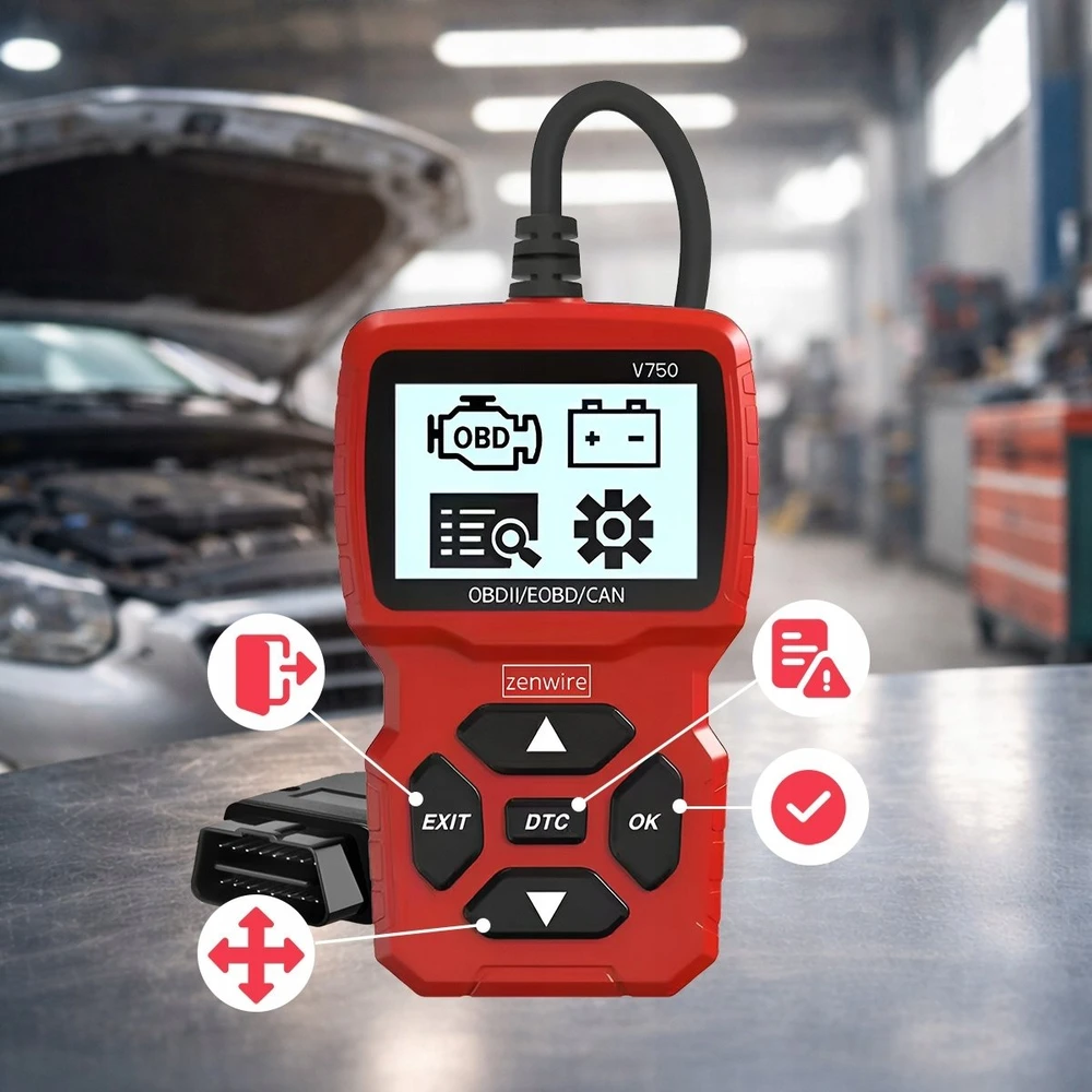 BMW Zenwire V750 OBD2 CAN diagnostikos skaitytuvo sąsaja