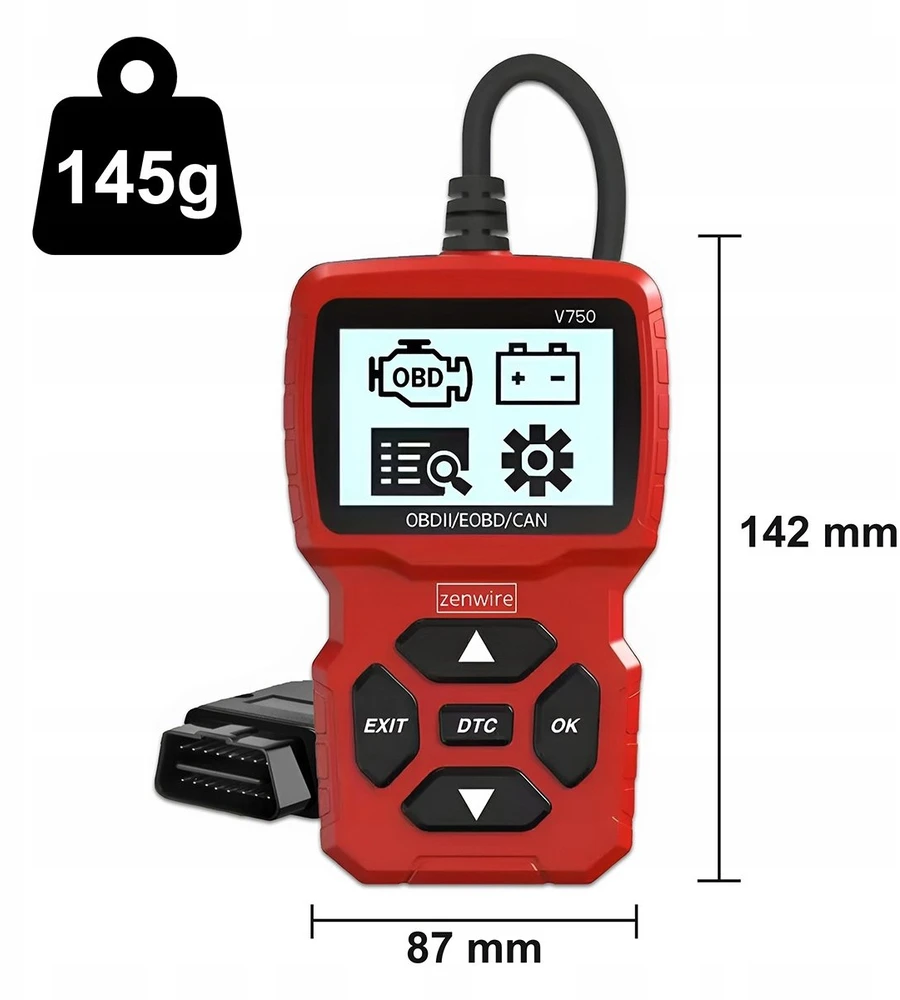 BMW Zenwire V750 OBD2 CAN diagnostikos skaitytuvo sąsaja