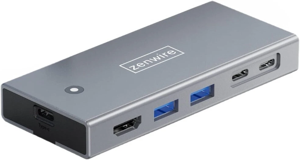 Stotelė/replikatorius Zenwire MC501 USB-C su M.2 NVMe/SATA kišenė (0789012)