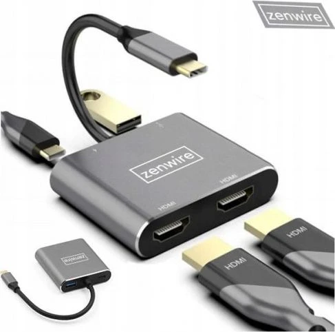 Zenwire USB-C stotelė / replikatorius (1022000745)