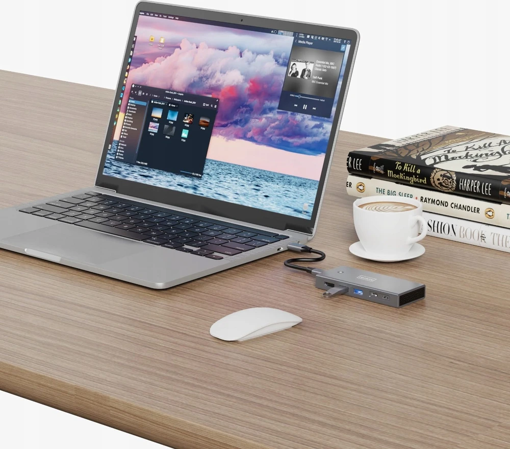 USB šakotuvas „Zenwire“ šakotuvo korpusas SSD M2 NVME PCIe SATA NGFF USB-C 3.2 HDMI 2.0 adapteris M.2 10GBps maitinimo šaltinis 100W MC501