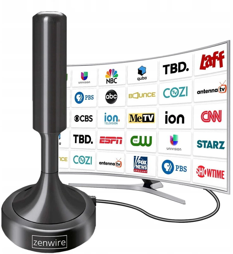 Antena RTV Zenwire Antena antžeminei televizijai kambarinė DVBT2 HEVC H.265 vidinė stipri 5M