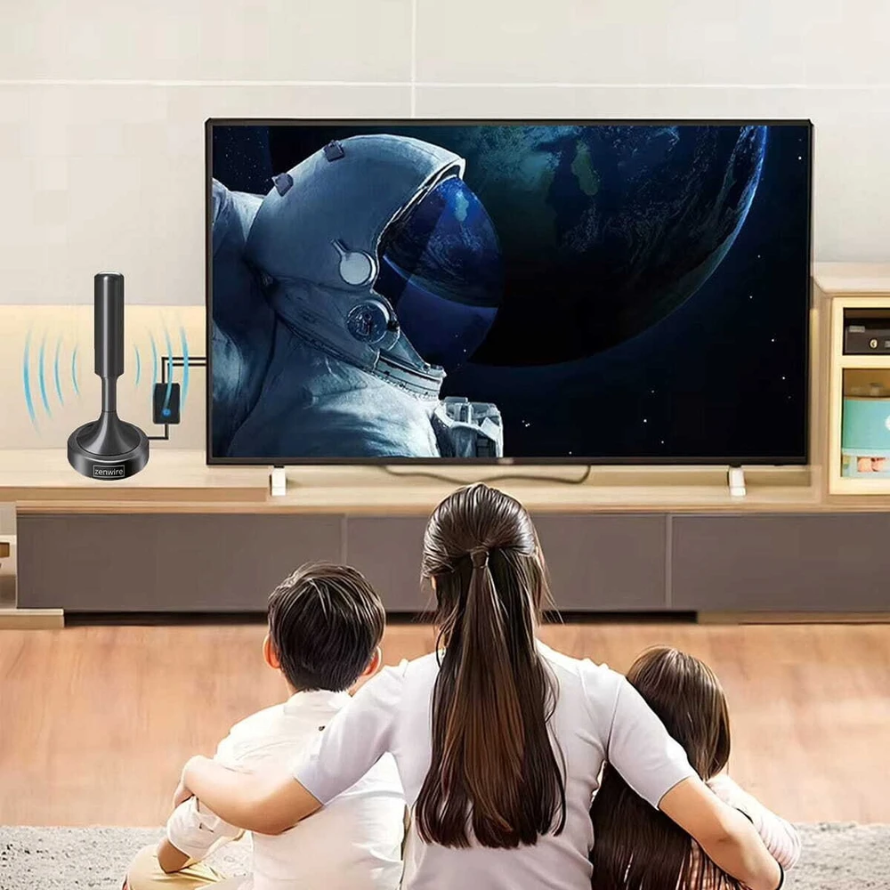 Antena RTV Zenwire Antena antžeminei televizijai kambarinė DVBT2 HEVC H.265 vidinė stipri 5M