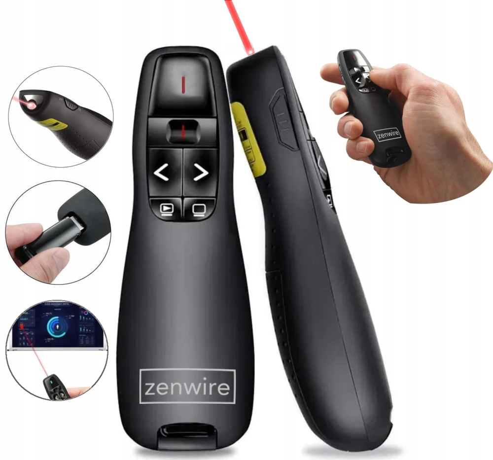Zenwire S15 USB lazerinis žymeklis pristatymams