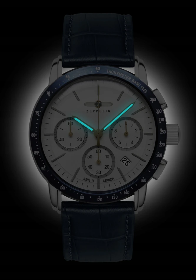 Zeppelin New York 88781 laikrodis, kvarcinis 42 mm