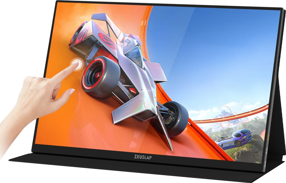 ZEUSLAP P16KT Portable Monitorius with a 16-inch 144Hz Jutiklinis ekranas