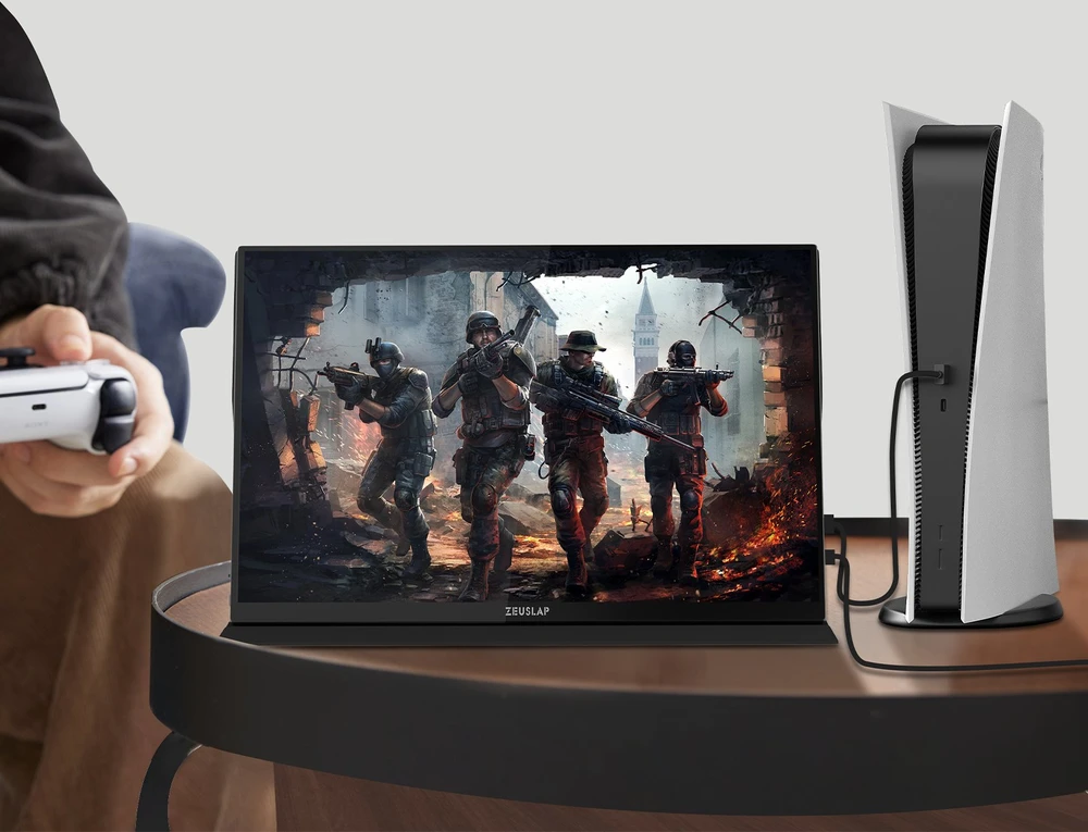 ZEUSLAP P16KT Portable Monitorius with a 16-inch 144Hz Jutiklinis ekranas