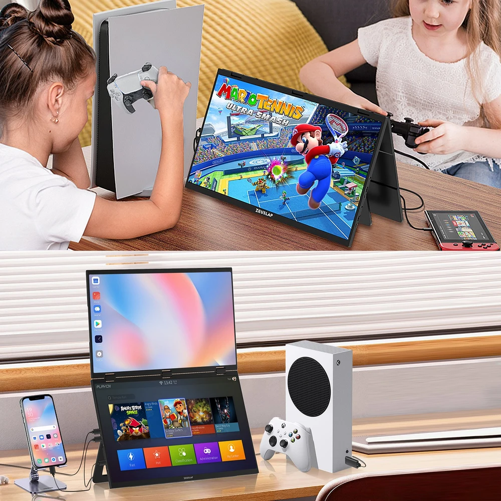 ZEUSLAP Z18W Dual 18" Portable Monitorius