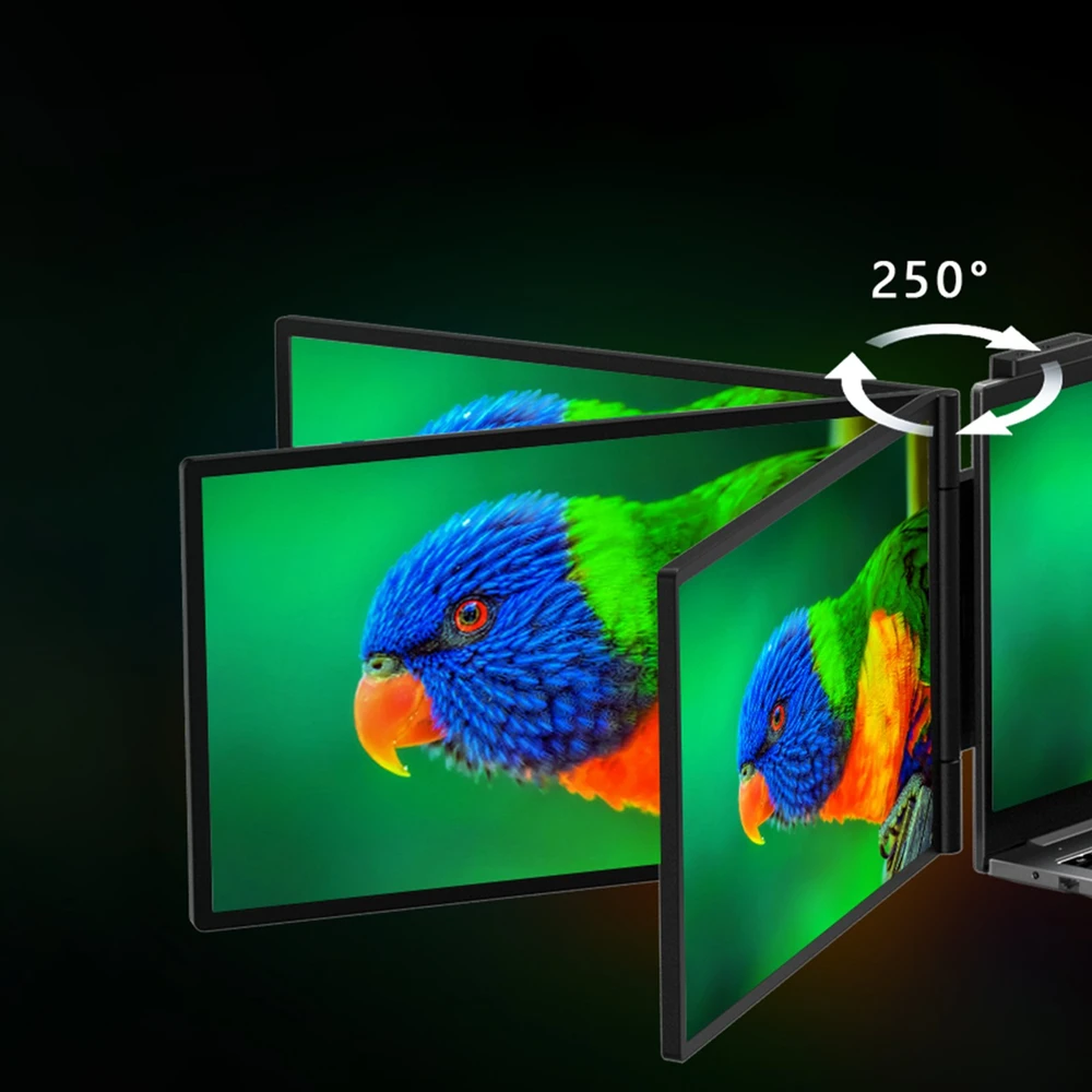 Monitorius ZEUSLAP ZB14 - Full HD | IPS | 2x 14"