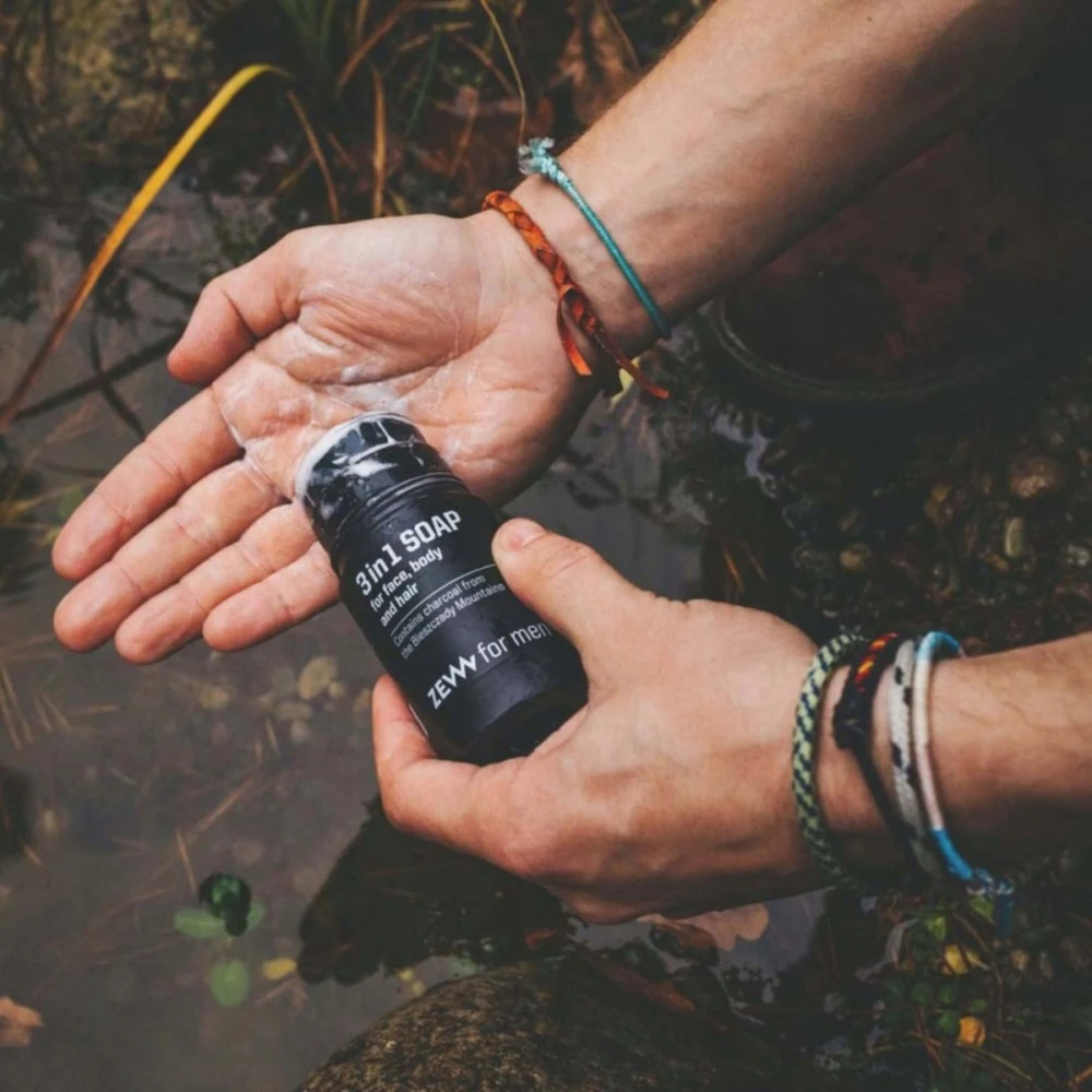 Zew For Men 3in1 muilas veidui, kūnui ir plaukams 85ml