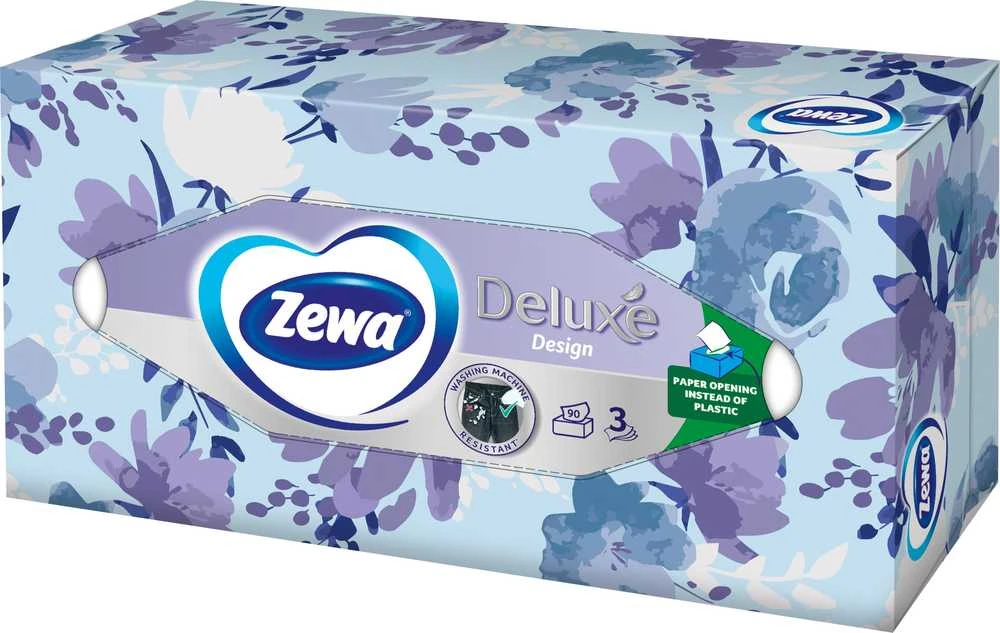 Vienkartinės servetėlės ZEWA DELUXE, 3 sl., 90 vnt.