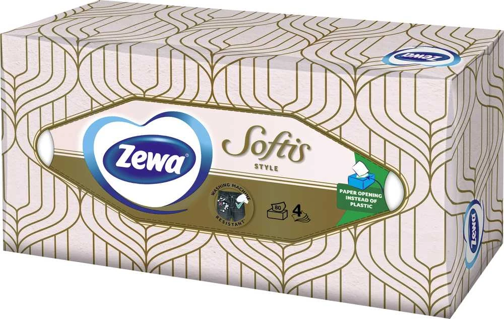 Servetėlės Zewa Softis Box, 80 vnt