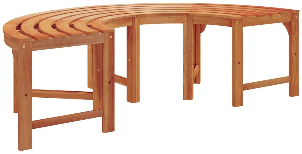 Medžio suolelis 4 -Seater 160 x 80 x 45cm Natūrali