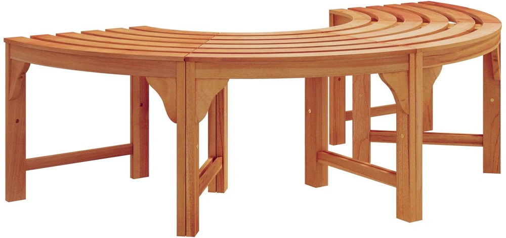 Medžio suolelis 4 -Seater 160 x 80 x 45cm Natūrali