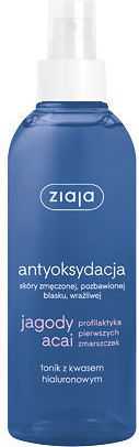 Ziaja Acai Berry Antioxidation Face Toneris Cleansing Vanduo moterims, 200 ml