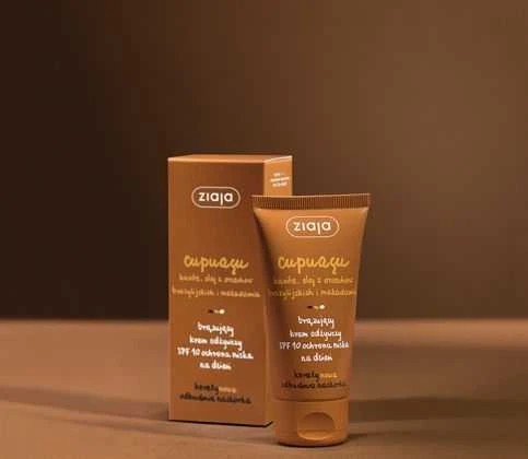 Ziaja Cupuacu SPF 10 Maitinamasis savaiminio įdegio veido kremas, 50 ml