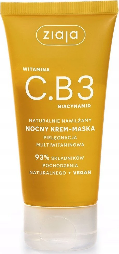 Ziaja Vitamin C.B3 Niacinamide Night Kreminis-Mask Night Skin Kreminis