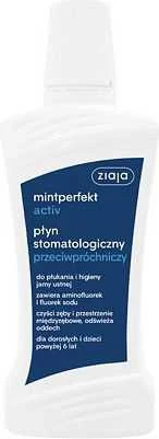 Ziaja Mintperfekt Activ burnos skalavimo skystis nuo ėduonies 500ml