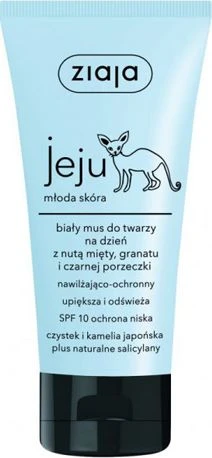 Ziaja Jeju Baltas Face Mousse Moisturiser Day Kreminis moterims, 50 ml