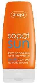 Ziaja Sopot Sun SPF 25 Apsauginis kremas nuo saulės šviesiai jautriai veido ir kūno odai, 60 ml