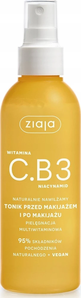 Ziaja Vitamin C.B3 Niacinamide Tonikas Facial Lotion and Purškiklis