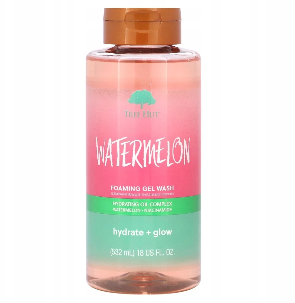 Tree Hut Watermelon Foaming Gel Wash dušo želė, 532 ml
