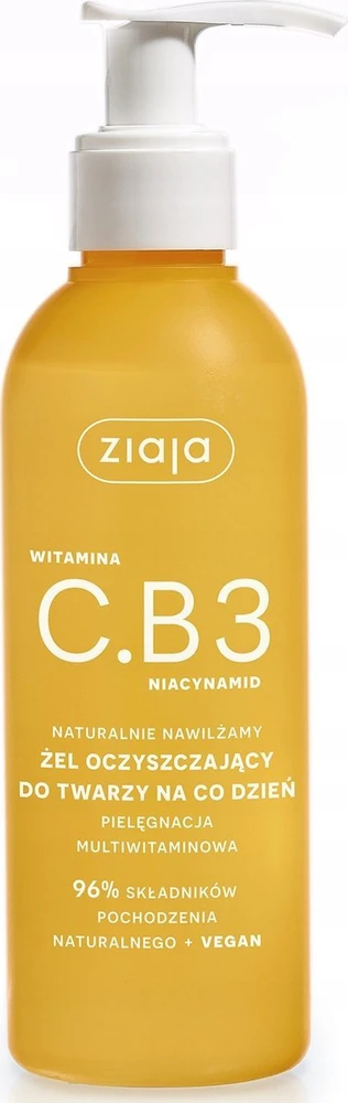 Ziaja Vitamin C.B3 Niacinamide Face Wash Gel Cleansing Gel